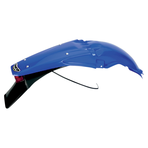 UFO Plastics - UFO Plastics Enduro Rear Fender with Light - Reflex Blue - YA03814T089