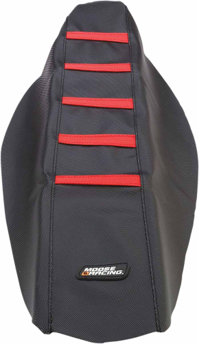 Moose Racing - Moose Racing Ribbed Seat Cover - Black/Red Ribbed - CRF45013-331RT