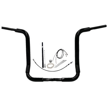 Fat Baggers, Inc. - Fat Baggers, Inc. 1-1/2in. EZ Install Round Top Handlebar Kit - Black - 819416-B