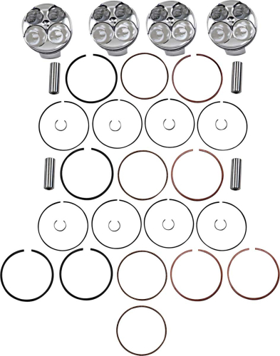 J.E. Pistons - J.E. Pistons FSR Piston Kit - Standard Bore 67.00mm, 13.0:1 Compression - 308644
