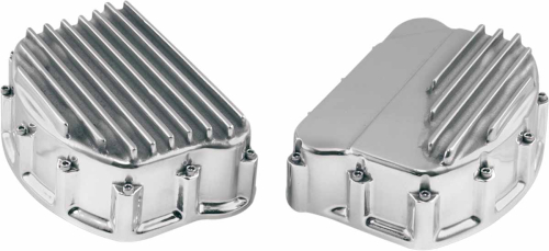 Custom Cycle - Custom Cycle Finned Panhead Rocker Covers - Polished - FRC 2003-2