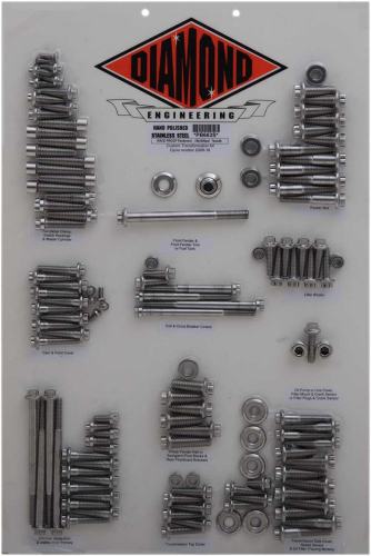 Diamond Engineering - Diamond Engineering 12-Point Polished Stainless Steel Custom Transformation Kit - PB663S