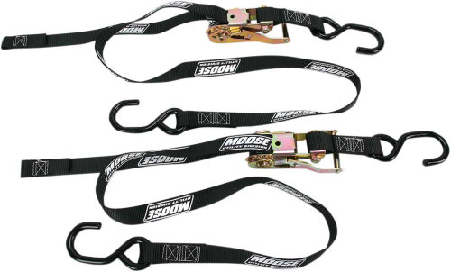 Moose Utility - Moose Utility Heavy-Duty Ratchet Tie-Down - 1in. - Black - 3920-0297