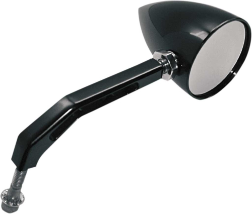 Joker Machine - Joker Machine View Tech V Billet Mirror - Smooth - Black Anodized - Left or Right - 03-011BLK