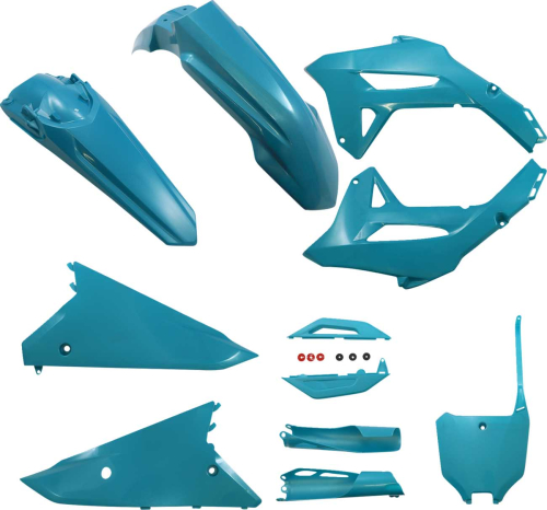 Acerbis - Acerbis Full Plastic Kit - Teal Metallic - 2858927441