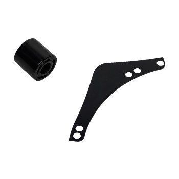Arlen Ness - Arlen Ness Replacement Breather Bolt Cover Plate - Black - Left - 600-064