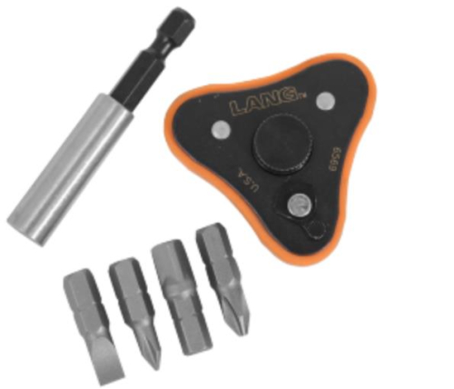 Lang Tools - Lang Tools 6 Piece Finger Ratchet Bit Driver Kit - 5222