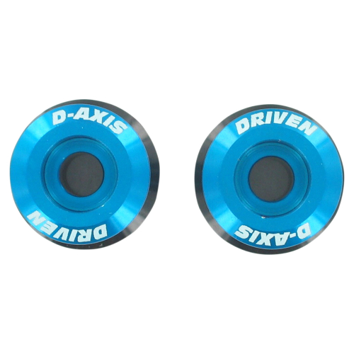 Driven Racing - Driven Racing 10mm Swingarm D Axis Spools - Black/Blue - DXS-10.1 BL