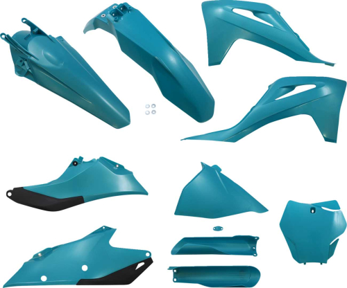 Acerbis - Acerbis Full Plastic Kit - Teal Metallic - 2872797441