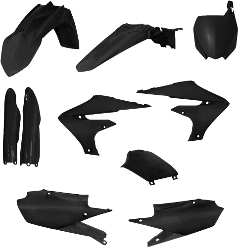Acerbis - Acerbis Full Plastic Kit - Black Metallic - 2736357440