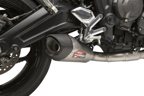 Yoshimura - Yoshimura AT2 Race Series Works Full System - Stainless Steel Muffler - Carbon Fiber End Cap - 19660AP520