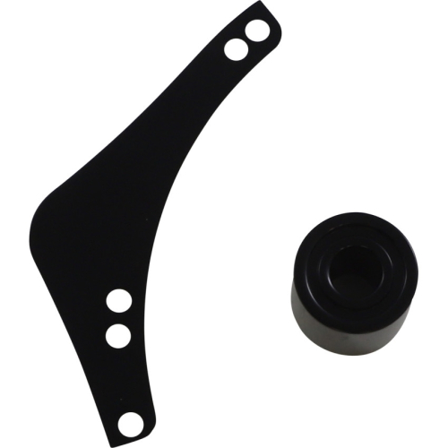 Arlen Ness - Arlen Ness Replacement Breather Bolt Cover Plate - Black - Left - 600-052