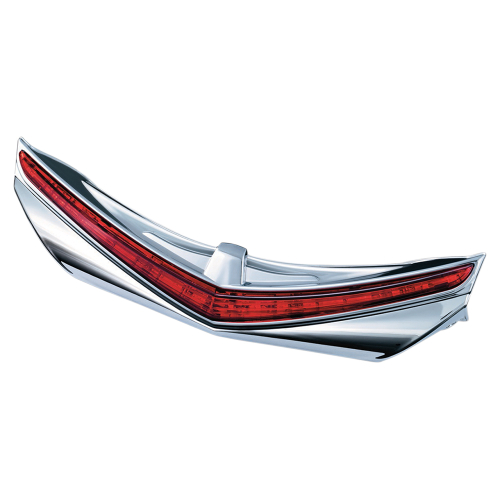 Kuryakyn - Kuryakyn LED Rear Fender Tip - Chrome with Red Lens - 3236