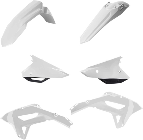 Acerbis - Acerbis Plastic Kit - White/Black - 2861791035