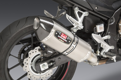 Yoshimura - Yoshimura R-77 Street Series Slip-On - Stainless Steel Muffler - Carbon Fiber End Cap - 12553B0520