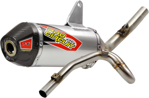 Pro Circuit - Pro Circuit T-6 4-Stroke Exhaust System - Stainless - 0122014F