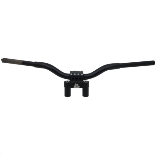 LA Choppers - LA Choppers 1-1/4in. Kage Fighter Straight Heights T-Bar - 4in. Rise - Flat Black - LA-7335-04M