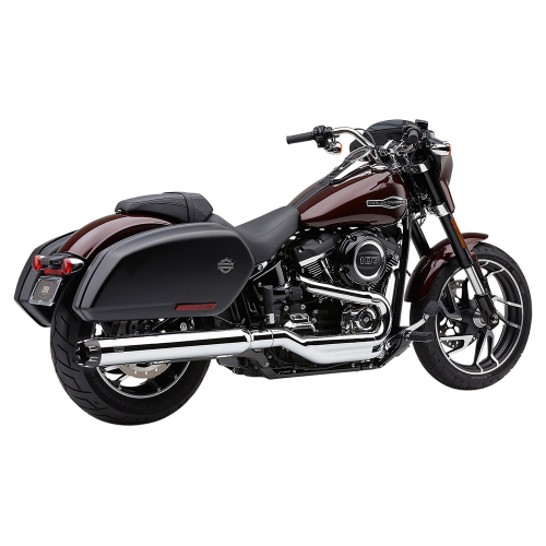 Cobra - Cobra Dual Cut Slip-On Muffler - Chrome - 6521