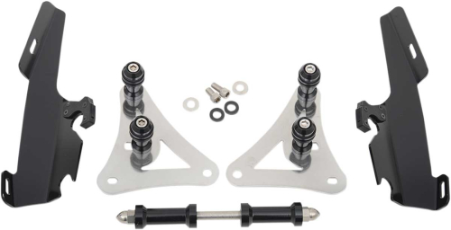 Memphis Shades - Memphis Shades Trigger-Lock Mount Kit for Fats/Slim Windshields - Black - MEB8974