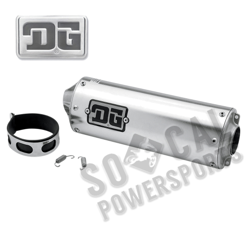 DG Performance - DG Performance Universal 4-Stroke Slip-On - Oval - 03-9000