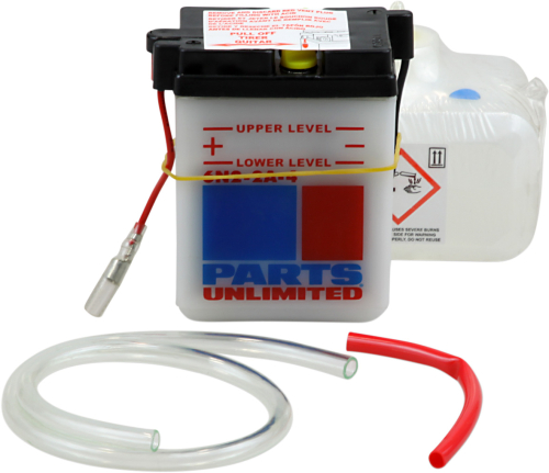 Parts Unlimited - Parts Unlimited 6V Conventional Battery Kit - 6N2-2A-4-FP