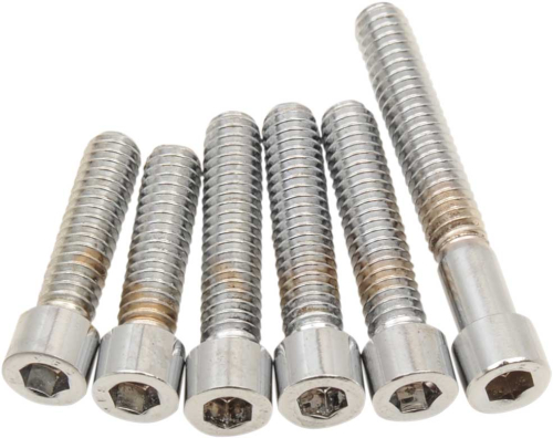 Drag Specialties - Drag Specialties Cam Cover Socket-Head Bolt Set - Smooth - Chrome - MK239S