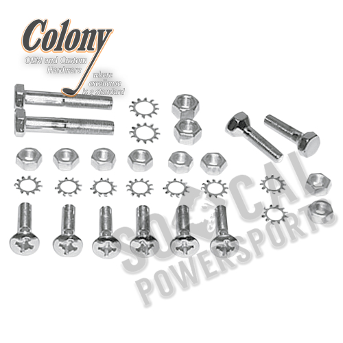 Colony - Colony Rear Fender Support Mounting Kit - Chrome - 8879-30