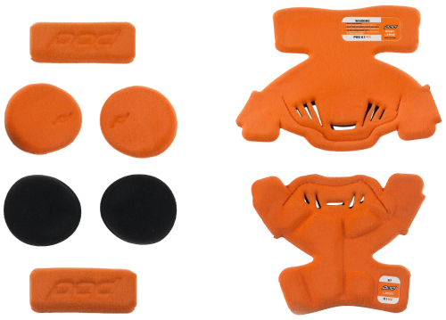 POD - POD K1 MX Knee Brace Pad Youth Set - Left - Lg - Orange - KP410-009-YL