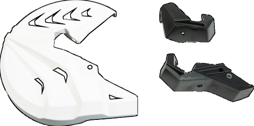 Polisport - Polisport Disc/Fork Bottom Protector - White/Black - 8155300002