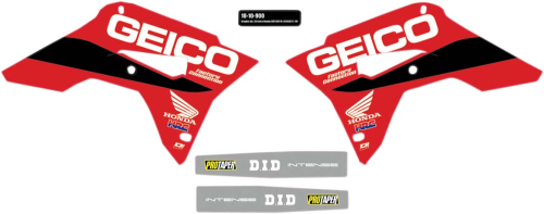DCOR - DCOR 2020 Geico Honda Graphics Kit - 10-10-900