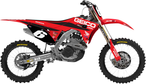 DCOR - DCOR 2020 Geico Honda Complete Graphics Kit - Black - 20-10-620