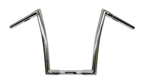 Todds Cycle - Todds Cycle 1-1/4in. Strip Handlebar - 14in. - Chrome - 0601-2550