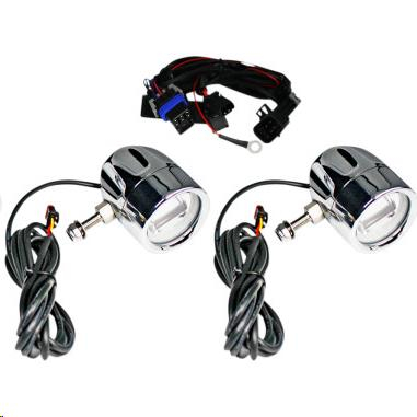 Custom Dynamics - Custom Dynamics LED Halo Fog Lights - Chrome - PB-FOG-IND-C