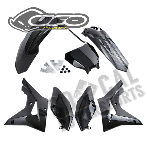 UFO Plastics - UFO Plastics Complete Body Kit - Black - HOKIT120001