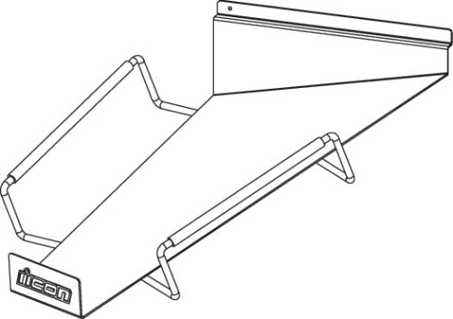 Icon - Icon Slatwall Helmet Shelf (Left Hand) - 9903-0494