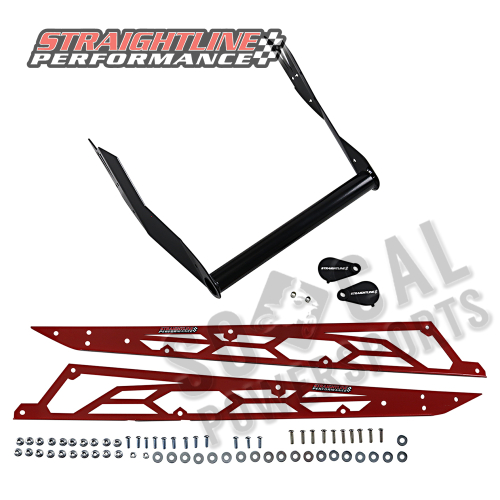 Straightline Performance - Straightline Performance Hide N Go Rear Bumper - Red/Black - 182-115-RED
