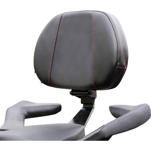 Show Chrome - Show Chrome Grande Backrest - Passenger - Black with Red Stitching - 41-420GRED