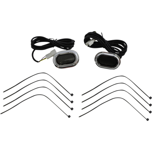 Custom Dynamics - Custom Dynamics Plugz Antenna Grommet Lights - Smoke Lens, Chrome Trim - CD-PLUG-SC