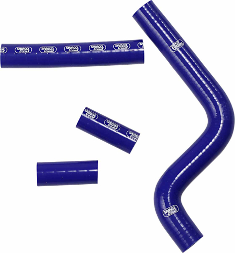 Moose Racing - Moose Racing Race Fit Radiator Hose Kit without Clamps - 4 - Blue - YAM-66-BL
