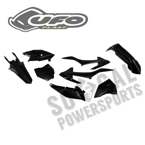 UFO Plastics - UFO Plastics Complete Body Kit - Black - KTKIT519-001