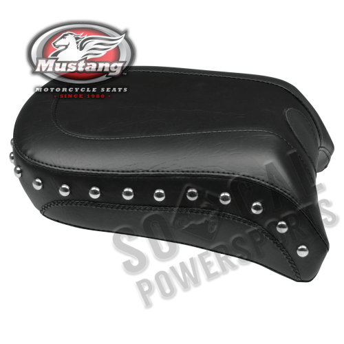 Mustang - Mustang Rear Wide Solo Seat with Removable Backrest - Studded - 76235