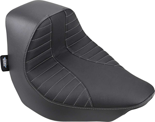 Drag Specialties - Drag Specialties EZ-ON Mount Solo Seat - Scorpion - Silver Thread - 0802-1186