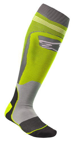 Alpinestars - Alpinestars MX Plus-1 Socks - 4701820-501-S - Yellow Fluo/Cool Gray - Small