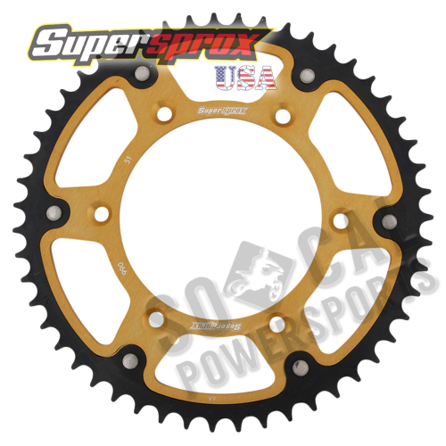 Supersprox - Supersprox Stealth Rear Sprocket - 51T - RST-990-51-GLD