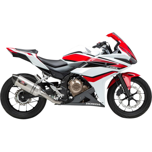Yoshimura - Yoshimura R-77 Street Series Works Finish Full Systems - Stainless Steel Muffler - 12552A0520
