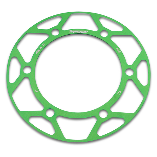 Supersprox - Supersprox Edge Disc Insert - 42T Rear Sprocket - Green - RACD-486-42-GRN
