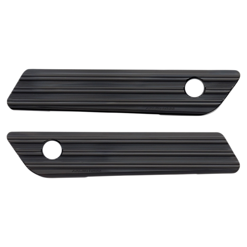 Arlen Ness - Arlen Ness Saddlebag Latch Covers - 10-Gauge - Black - 03-603