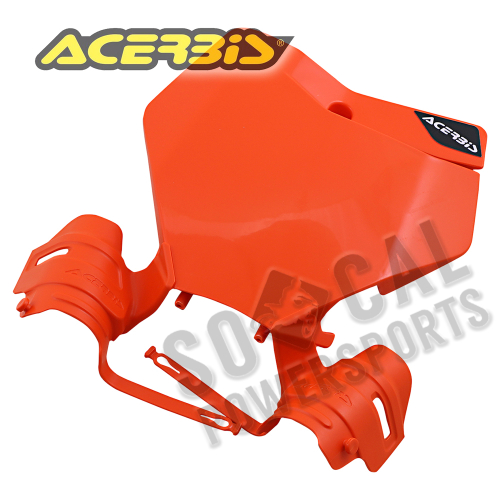 Acerbis - Acerbis Front Number Plate - Orange 16 - 2791485226