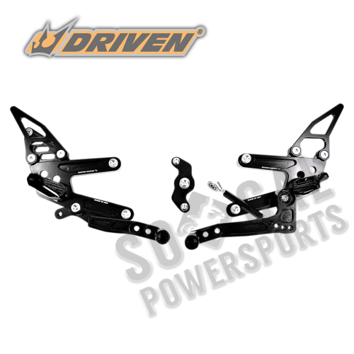 Driven Racing - Driven Racing TT Rearset - Anodized Black Finish - DRP-735