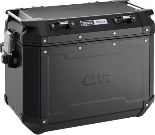 GIVI - GIVI Outback Series 48L Aluminum Side Case - Left - Black - OBKN48BLA